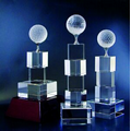 8" Golf Tower Optical Crystal Award